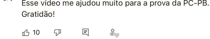 Esse vídeo me ajudou muito para a prova da PC-PB. Gratidão!